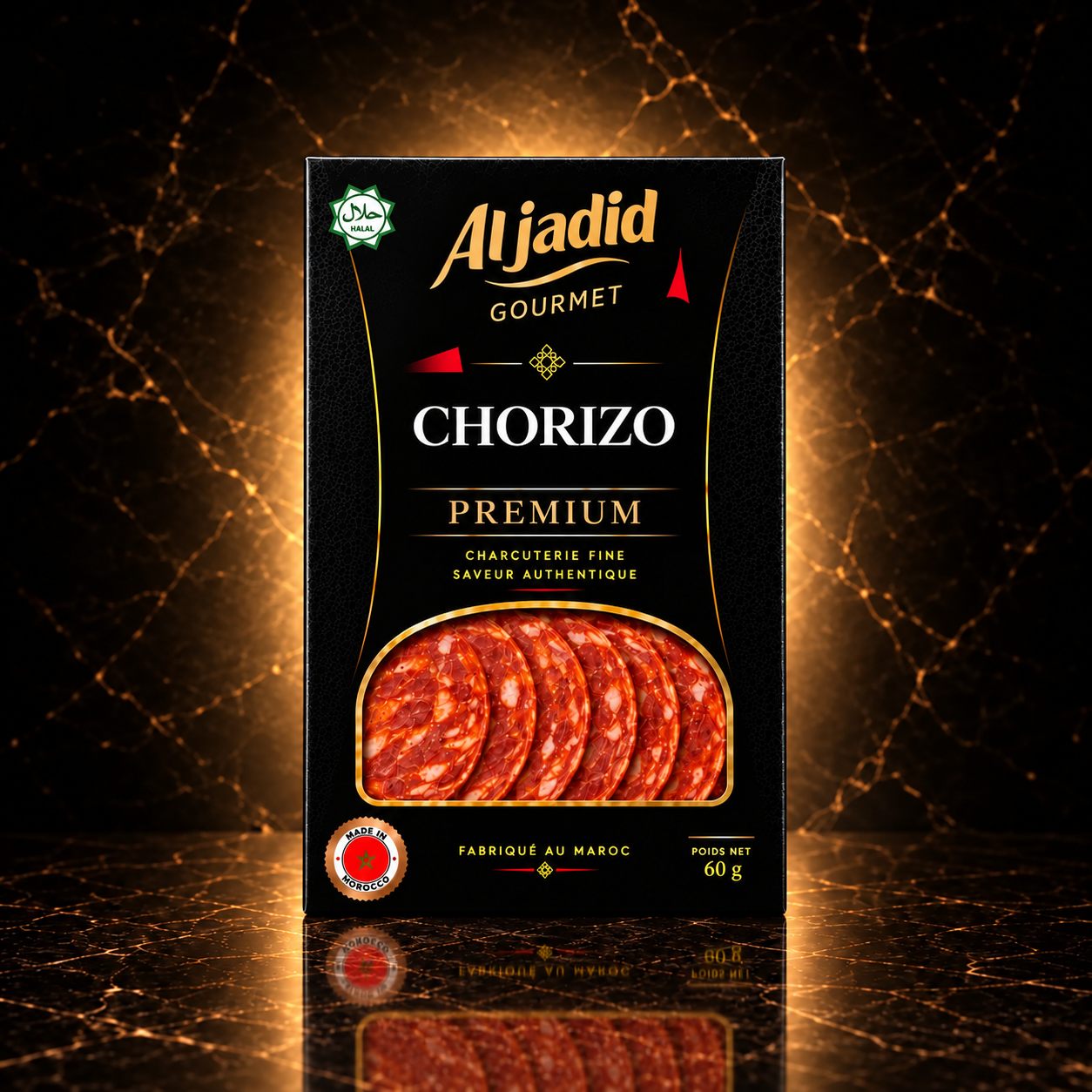 Chorizo tranché — Le paprika, tranché fin